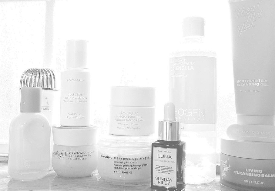 black and white skin care products